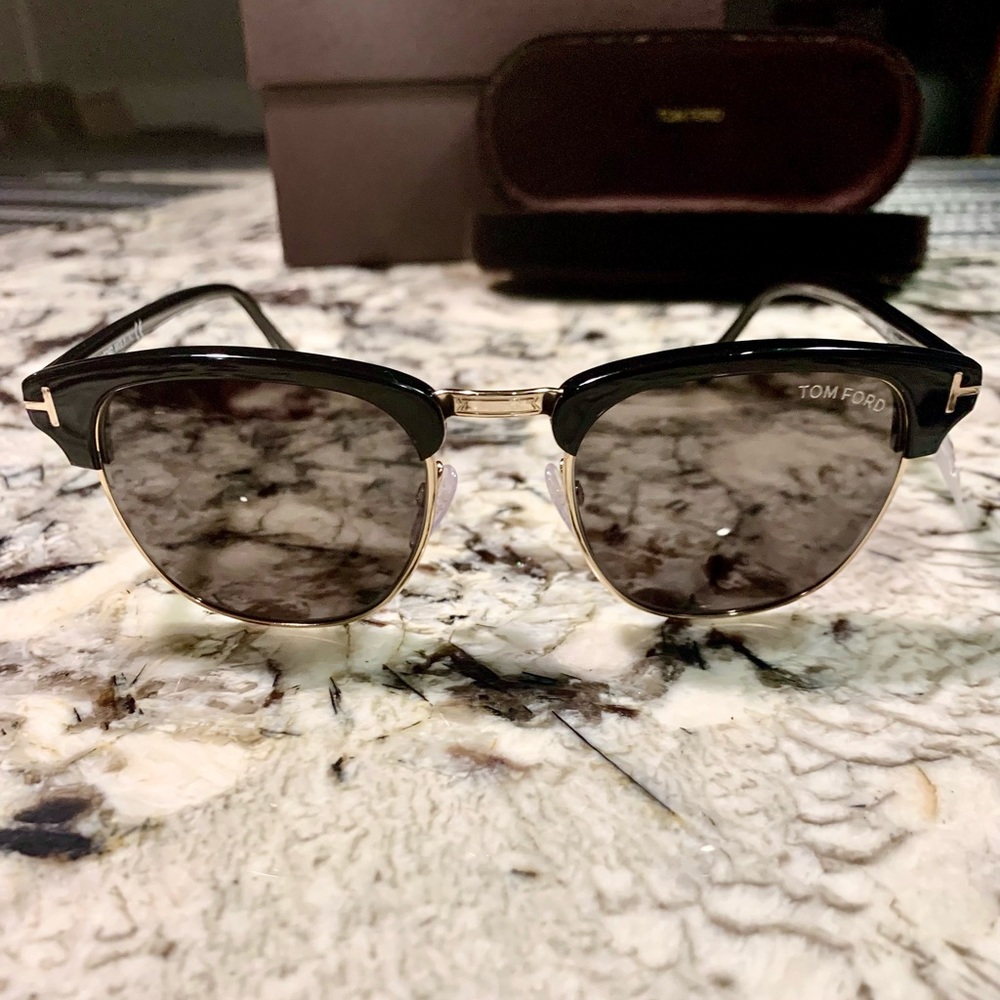 Tom Ford Henry24805n Gold/black Clubmaster Glasses - Picture 3 of 9